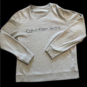 Calvin Klein Jeans Light Gray Crewneck Sweater